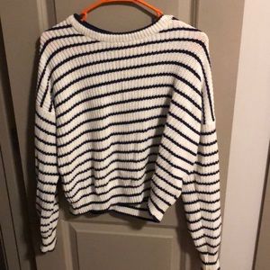 Urban outfitters striped cropped sweater